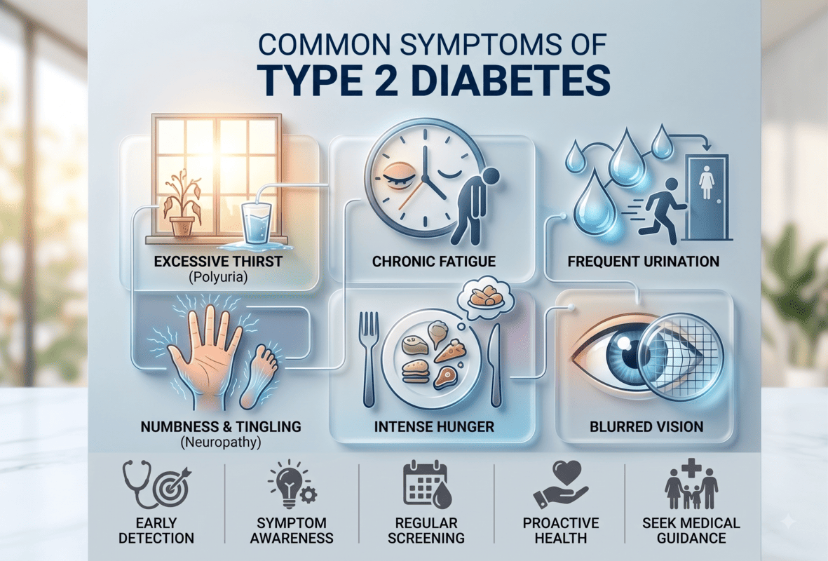 Common Symptoms of Type 2 Diabetes Kalyan